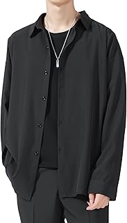 [Culeevp] シャツ メンズ 長袖 tシャツ ビジネス 大きいサイズ 無地 速乾性 抗菌 軽い 柔らかい 春夏秋服