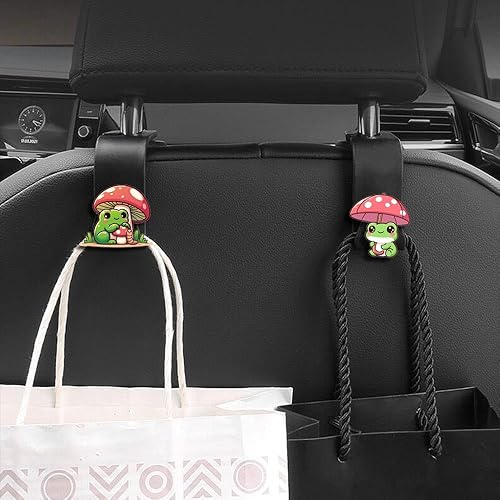 Miniatura 5 de Gancho para reposacabezas de asiento de automóvil con diseño de águila calva, paquete de 4 ganchos universales para almacenamiento de automóvil,