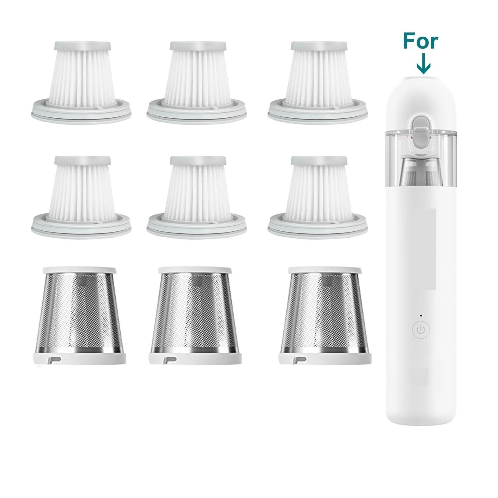 Filtr Hepa, kompatybilny z poręcznym odkurzaczem Xiaomi Mijia SSXCQ01XY część zamienna domowy samochód bezprzewodowe akcesoria zamienne (Color : Set b)