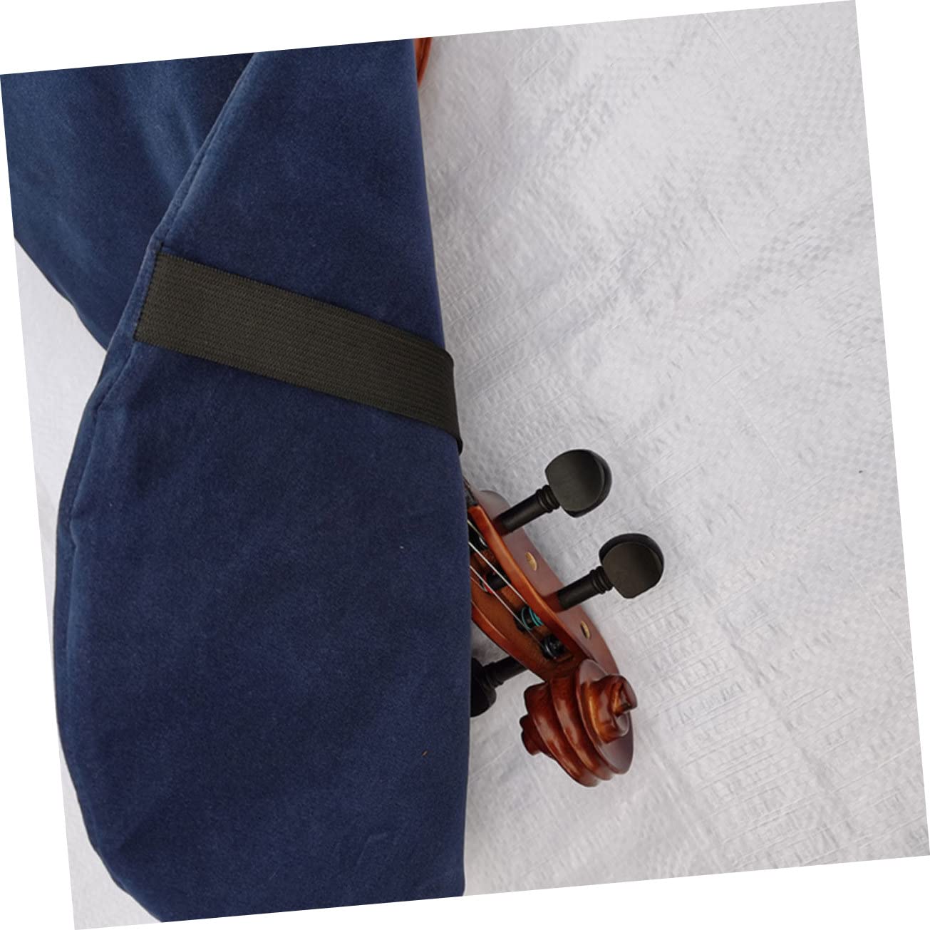 VANZACK 1Pc Dark Blue Violin Cover Durable Dust Easy to Clean Reusable Decorative Instrument Protector for Home Practice and Storage