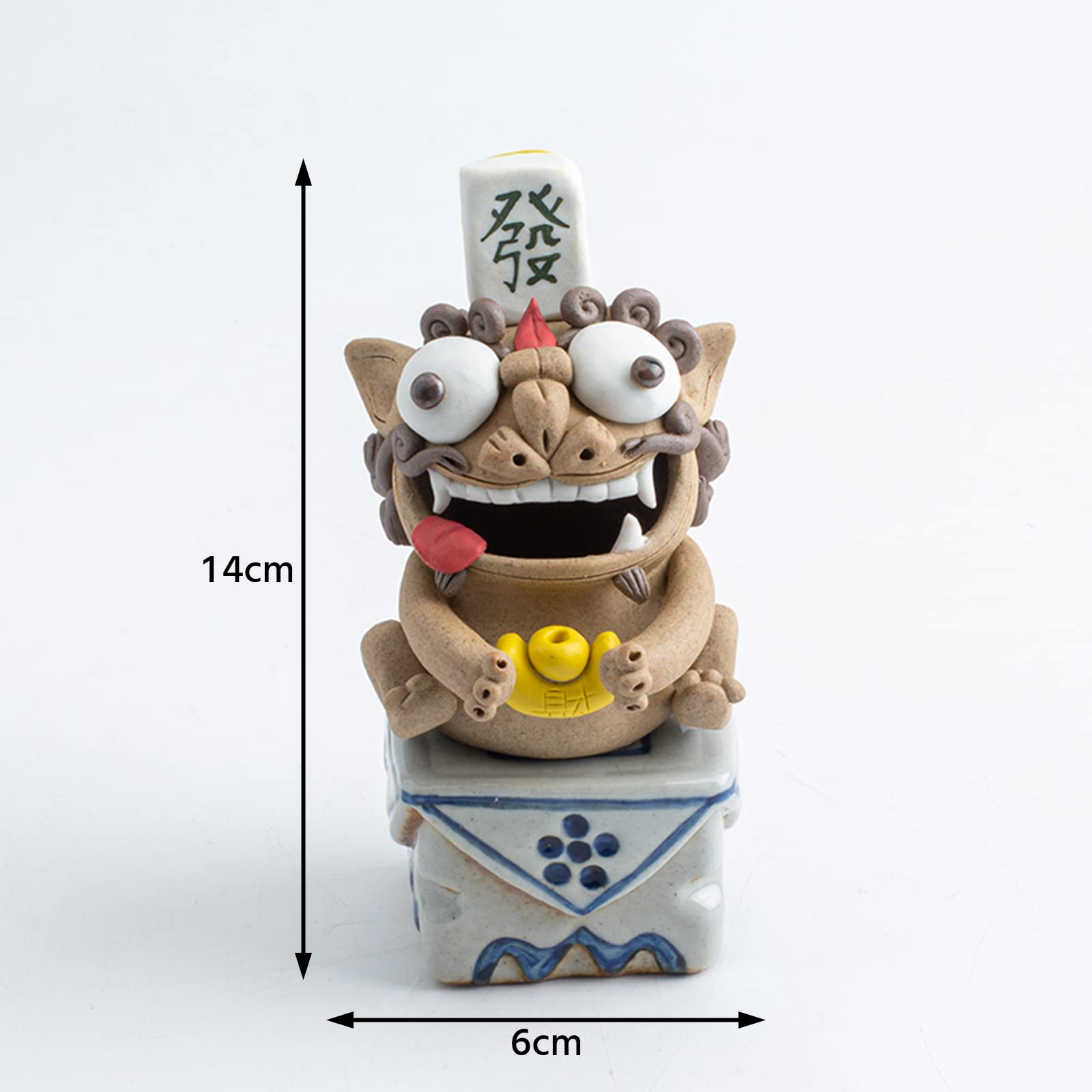 Amazon.co.jp: シーサー 置物 お線香立 お香立て 手作り お香 コーン