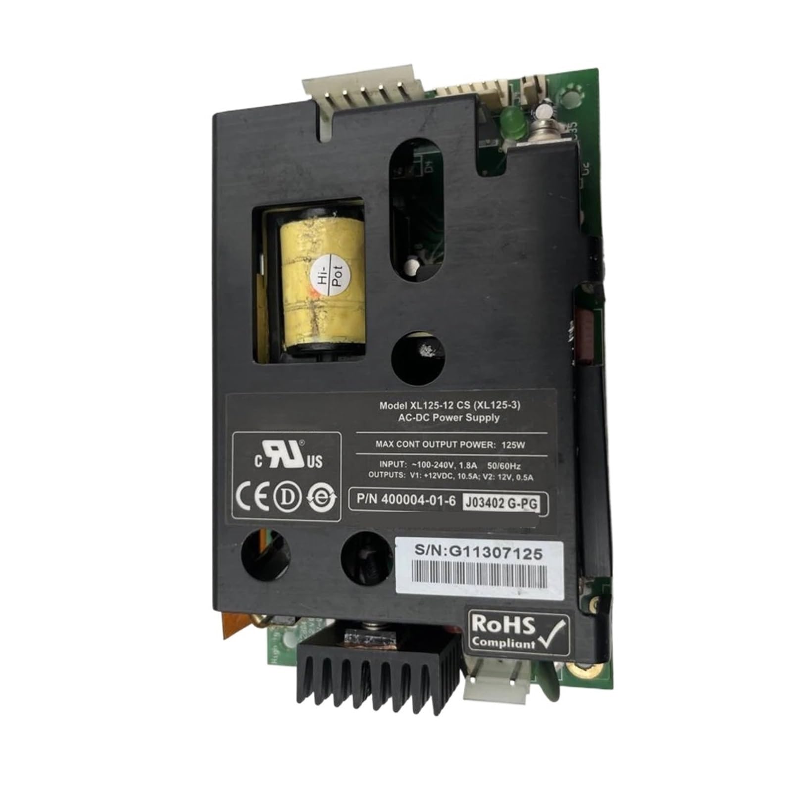 TPKMVGAP 10.5A/V2 12V 0.5A Power Supply XL125-12CS(XL125-3) V112VDC