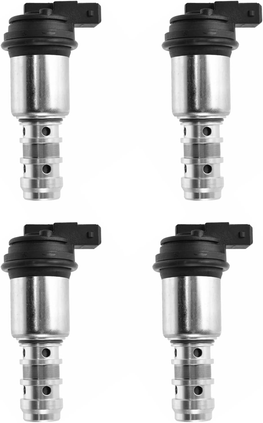 TRQ Variable Valve Timing Solenoid VANOS VVT Set of 4 Compatible with BMW N62 N63 550i 650i 750i