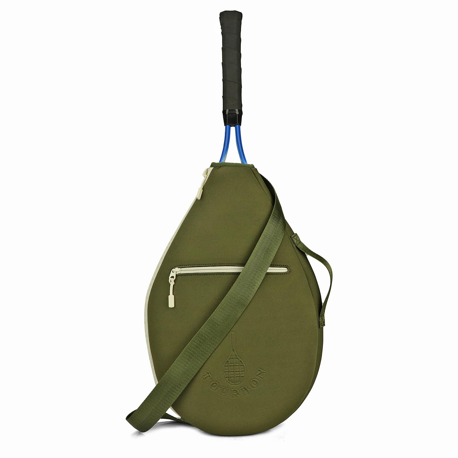 TOURBON Neoprene Tennis Bag Lightweight Badminton Squash Racquets Cover Sling Bag for Men Women