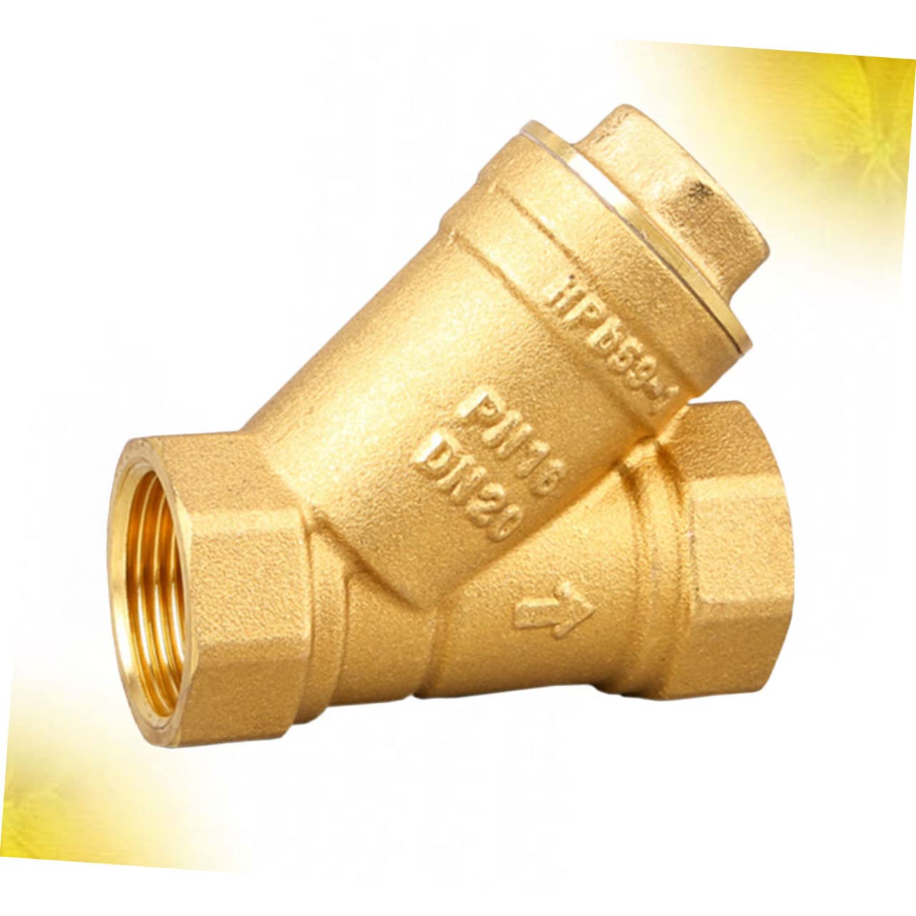 Cabilock Brass Strainer Y-type Valve Simple Small Strainer Dn15 Impurities Easy Cleaning