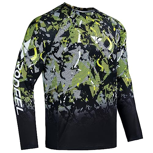 Rodeel Men's Vented Fishing T-Shirt Long Sleeve