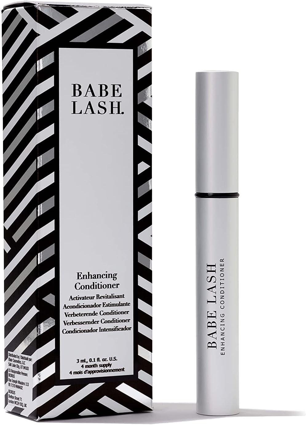 Babe Lash Enhancing Conditioner - Conditioning Serum for Eyelashes, with Peptides and Biotin, Companion to Essential Lash Serum, 3mL, 4-month Supply