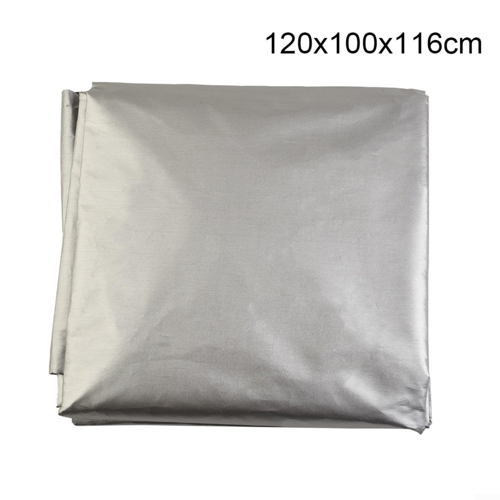 IBC Housse de protection pour réservoir d'eau 120 x 100 x 116 cm Gris 210D avec rabats d'accès pour réservoir d'eau extérieur Protection UV 1000L Feuille isolante