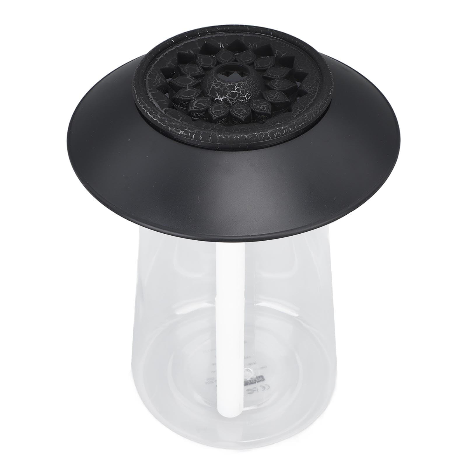 Jiawu Difusor Humidificador de Hongos para el Hogar, Difusor de Aceites Esenciales de 2 Modos con Carga USB, Ultrasónico de Aromaterapia de 760 Ml para Decoración de Dormitorio y Oficina (Black)