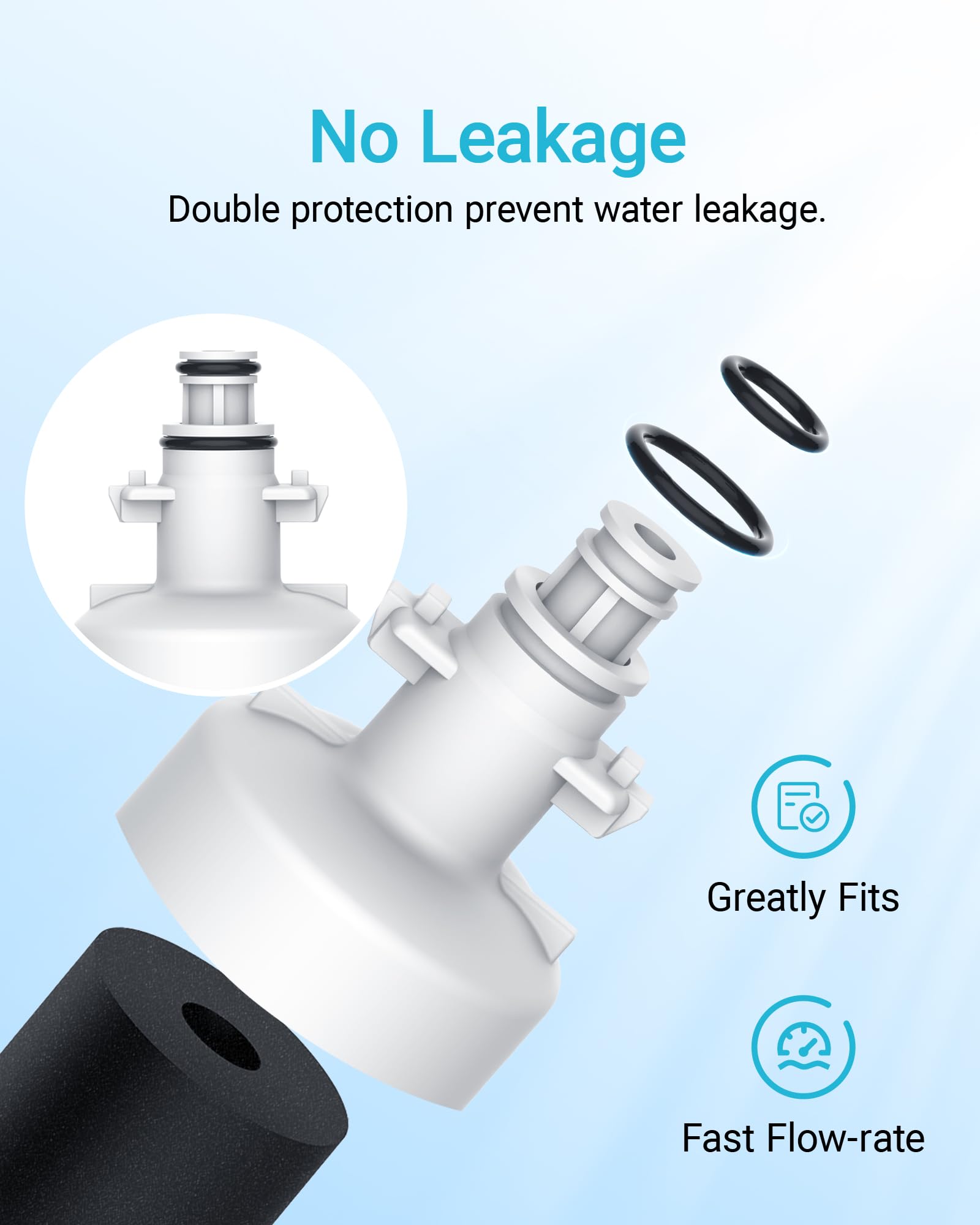 Philips AWP963 NSF/ANSI Certified Refrigerator Water Filter Replacement For Lg Lt700p Lfxs30766s Adq36006101 Adq36006101 S Adq36006101s Adq36006102 Sears Kenmore 9690 46 9690 Pack Of 3 - View #13