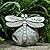 Rezpuao Garden Statue Dragonfly,Solar Dragonfly Decor for Outdoor,Resin Dragonflies Figurine with Solar Light for Patio,Balcony,Yard,Lawn Ornament,Perfect Garden Gift