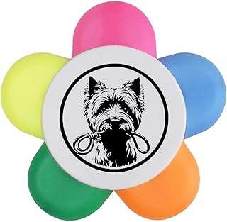 Azeeda 'Yorkshire Terrier Holding Leash' Flow...