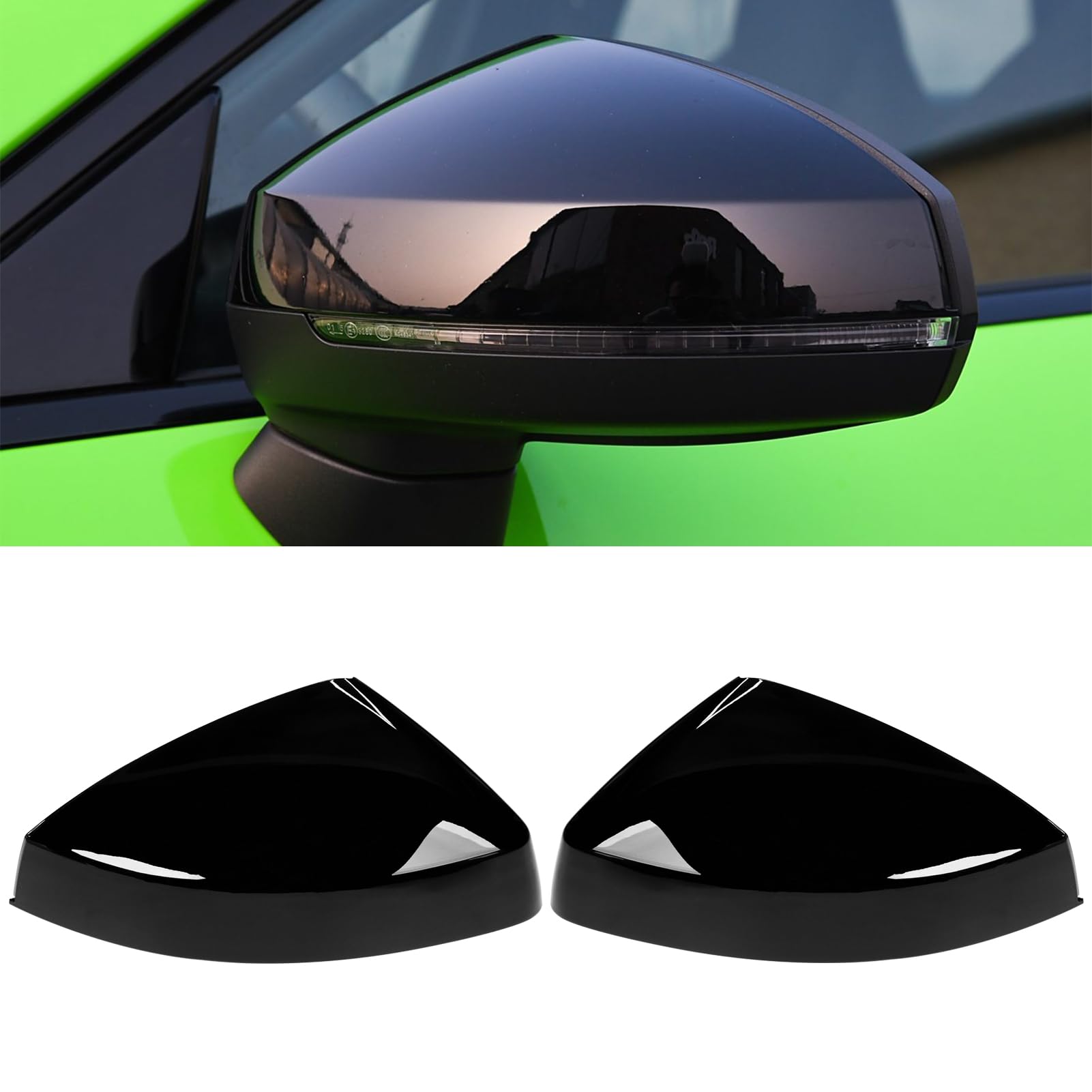 MOBAAK Calotta Specchio per per A3 S3 8V RS3 2013 2014 2015 2016 2018 2017 2019 Auto Copertura della Cassa dello Specchio Retrovisore Copertura Specchietto(No Side Assist 1