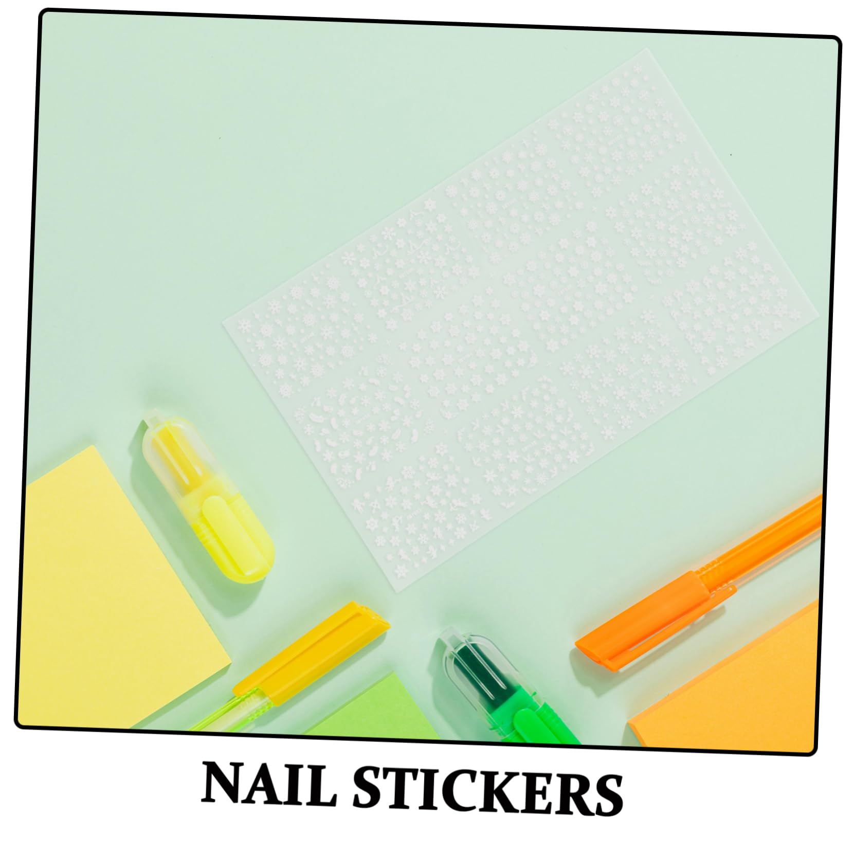 Adesivi Unghie 3d Fiocchi Gelati Natalizi 12 Fogli Resina | Nail Art, Effetto Decorativo a Rilievo, Tema Christmas, Set Smy049-060