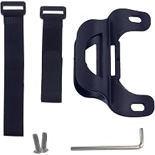 Universal Bike Pump Holder Bracket, Lightweight ABS Mount for Standard 20-25mm Diameter Pumps, Includes Nylon Strap x2, M5 Screws & Hex Wrench for Quick Installation Black