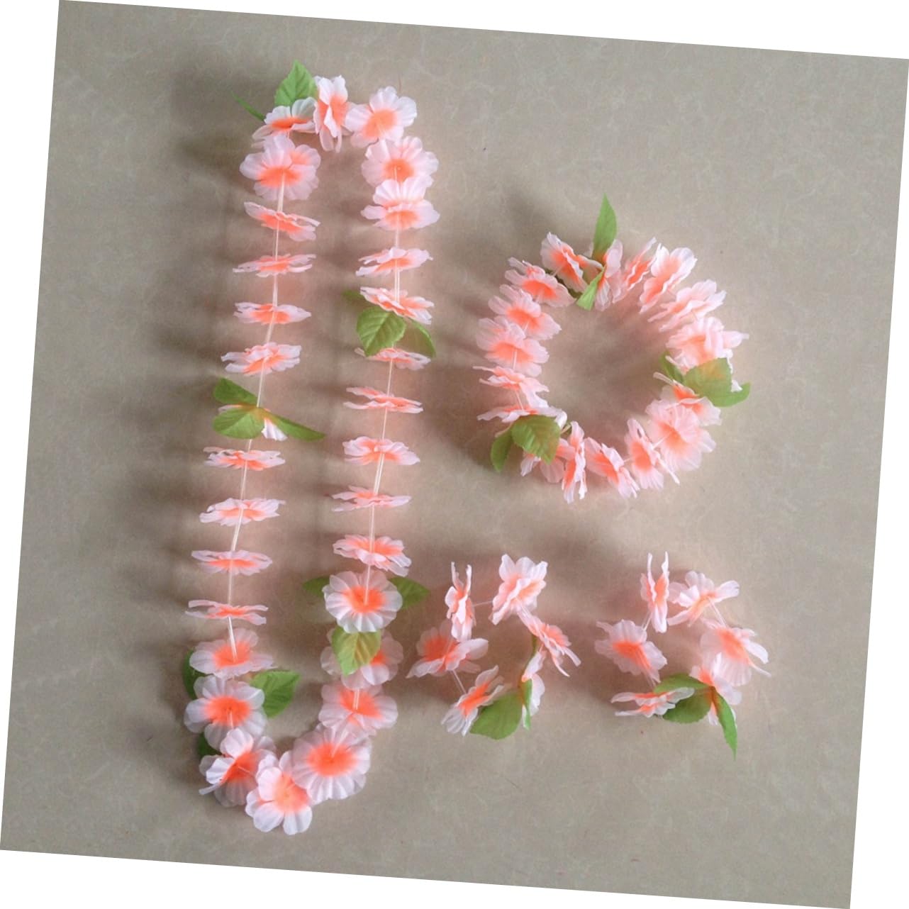 SHINEOFI Collar Hawaiano 12 Piezas Guirnalda Hula Collar de Guirnalda Lei Guirnalda de Flores Collares Guirnalda Hawaiana Suministros de decoración de Fiesta Luau pétalo Colocar Accesorios