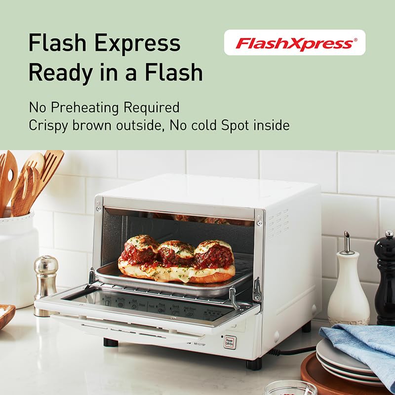 Panasonic NB-G110PW FlashXpress Toaster Oven, White : Amazon.ca: Home