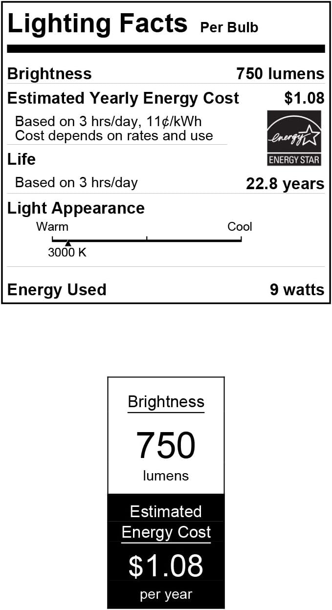 Westinghouse Lighting 5221000 9 Watt (65 Watt Equivalent) BR30 Flood Dimmable Bright White LED Light Bulb, Medium Base, 6 Pack