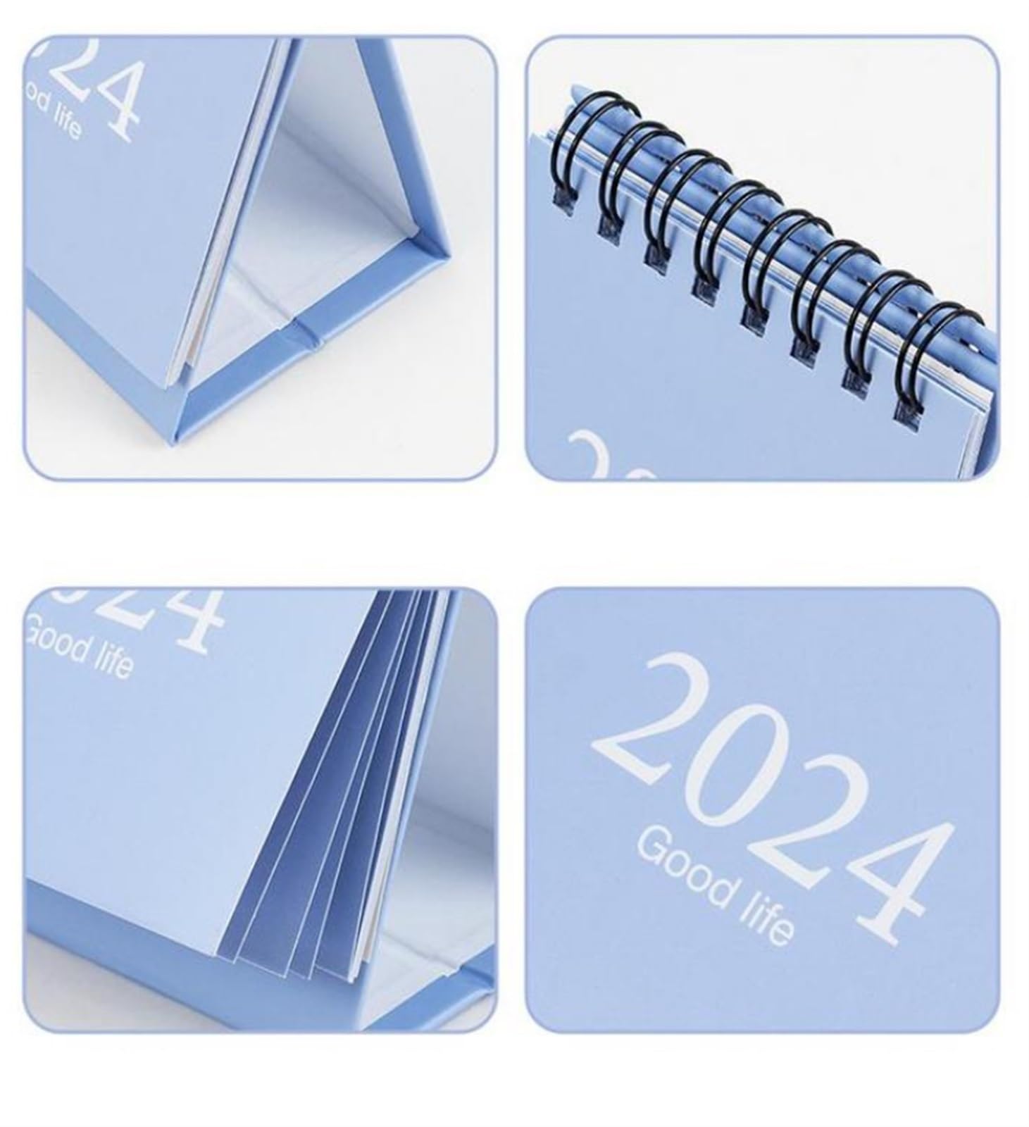 Familienplaner Kalender 2024 6 Stück Mini-Tischkalender 2024, Stehend, Umklappbarer Monatskalender, Tischkalender Für Schule, Büro, Terminplaner Kalender 2024