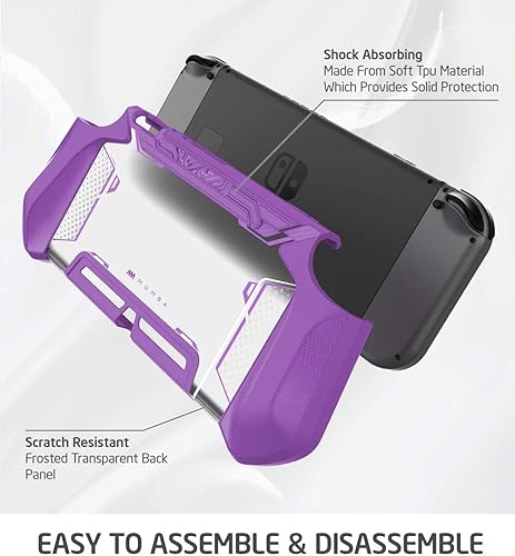 Miniatura 4 de Mumba - Funda compatible acoplable con Nintendo Switch Blade Series de poliuretano termoplástico con agarre ergonómico y cómodo