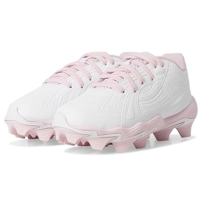 Under Armour Kids Glyde Sola Jr RM Softball Cleats (Toddler/Little Kid/Big Kid) Girls Shoes White/Red/Stone
