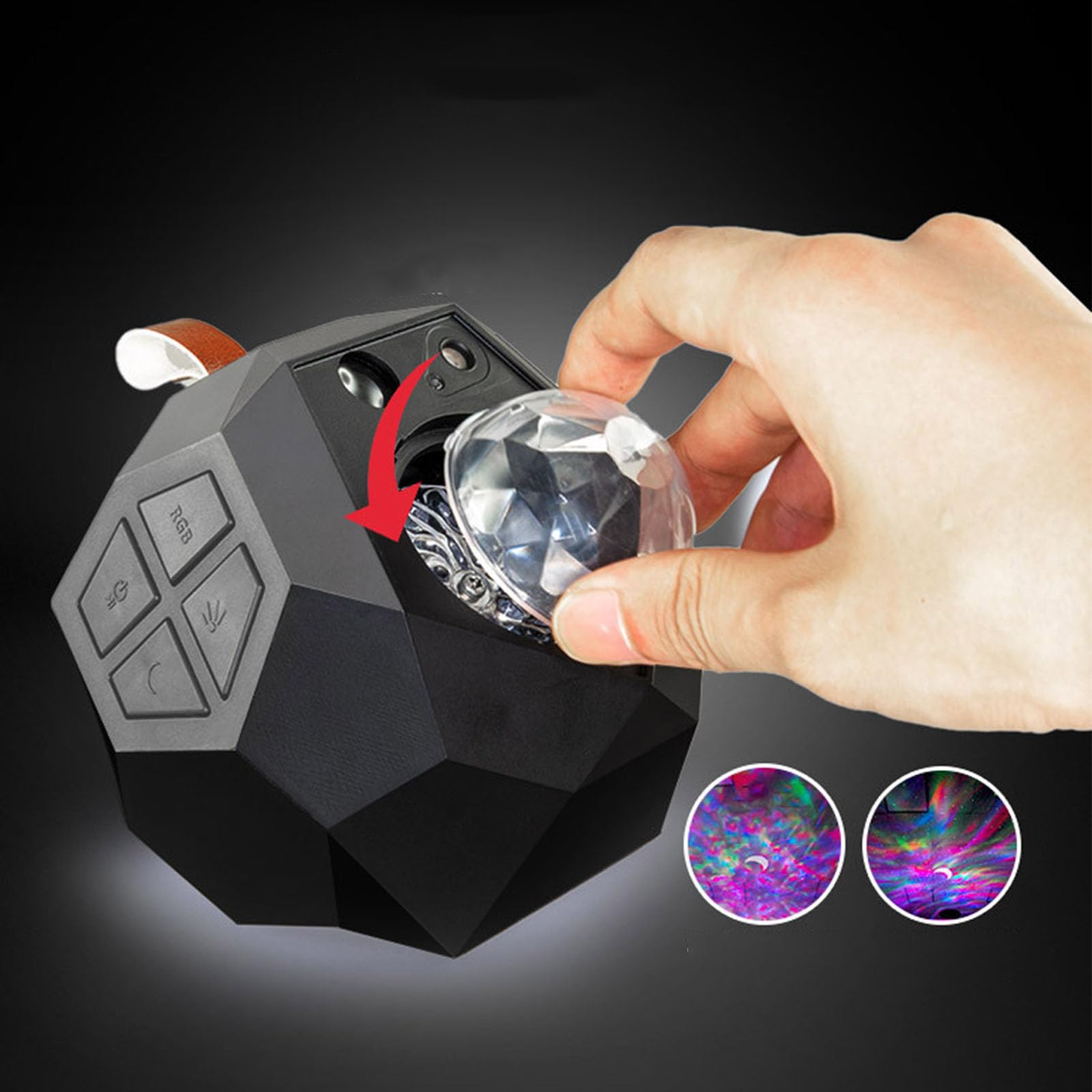 Proiettore di luce notturna per bambini, proiettore a LED a forma di stella, ideale come decorazione in camera da letto, ottimo regalo per bambini e papà