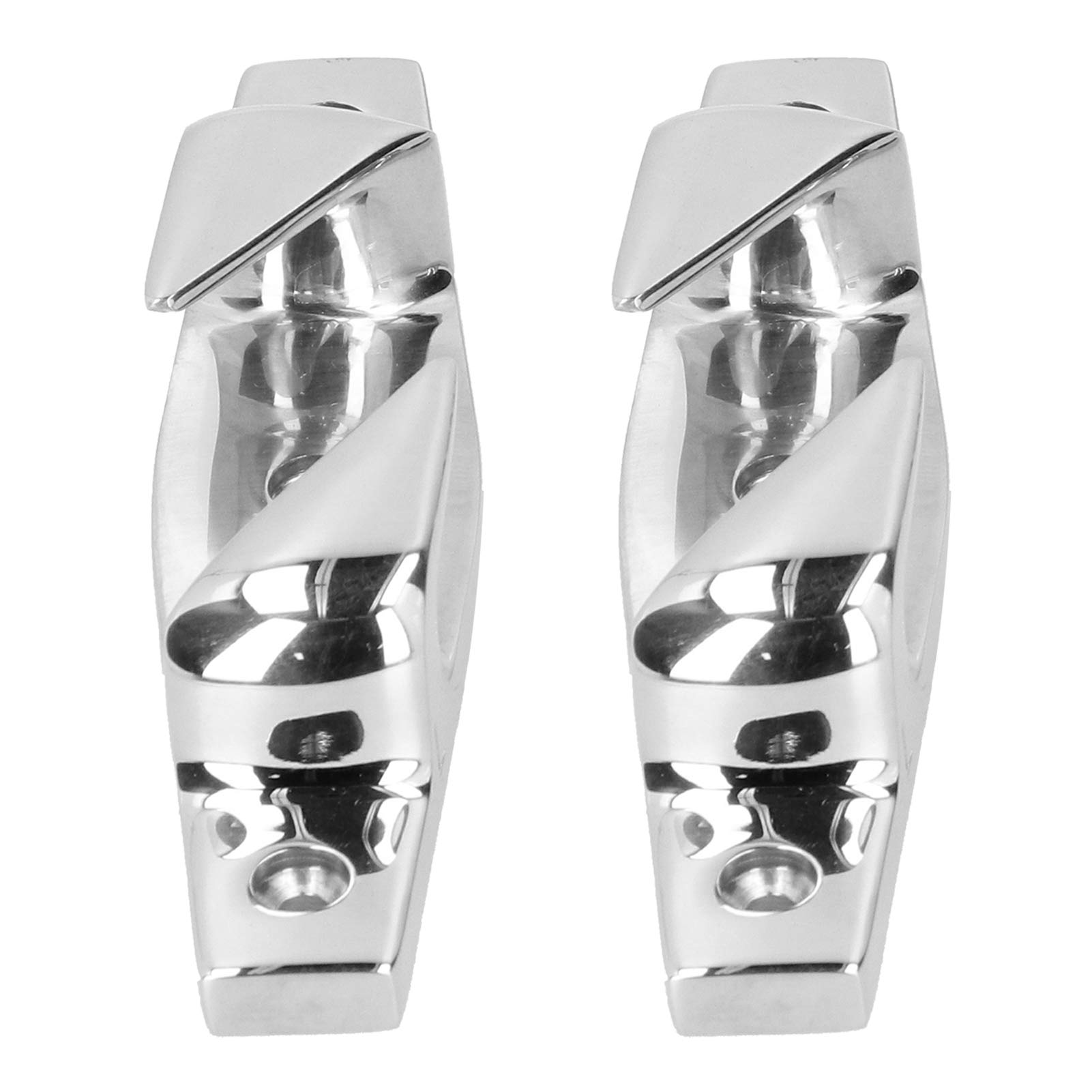 "2Pcs 6 Pouces D'Ancrage Des Crampons D'Amarrage Battre Droit Des Taquets D'Amarrage Droit Des Taquets De Bateau Fairlead Accessoires De Bateaux Marins En Acier Inoxydable Fairlead Creux"