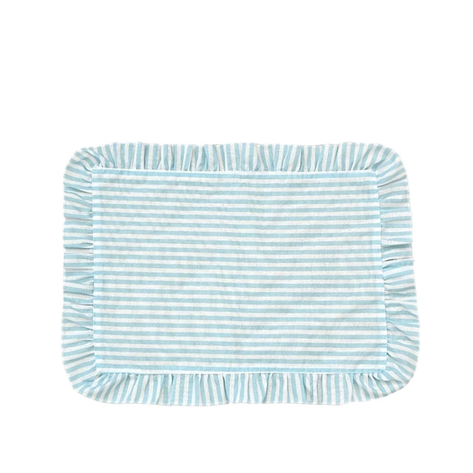Ruffle Placemats Ruffled Placemat Kitchen Dining 12x16inch Table Coaster RestaurantDecor(1PC)