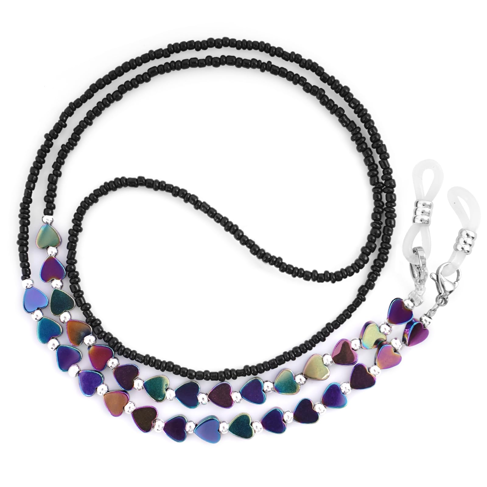 Beaded Eyeglass Chains for Women and Men, Acrylic Eye Glasses Strap Around Neck, Sunglass Holder Hanger Lanyard-image-37