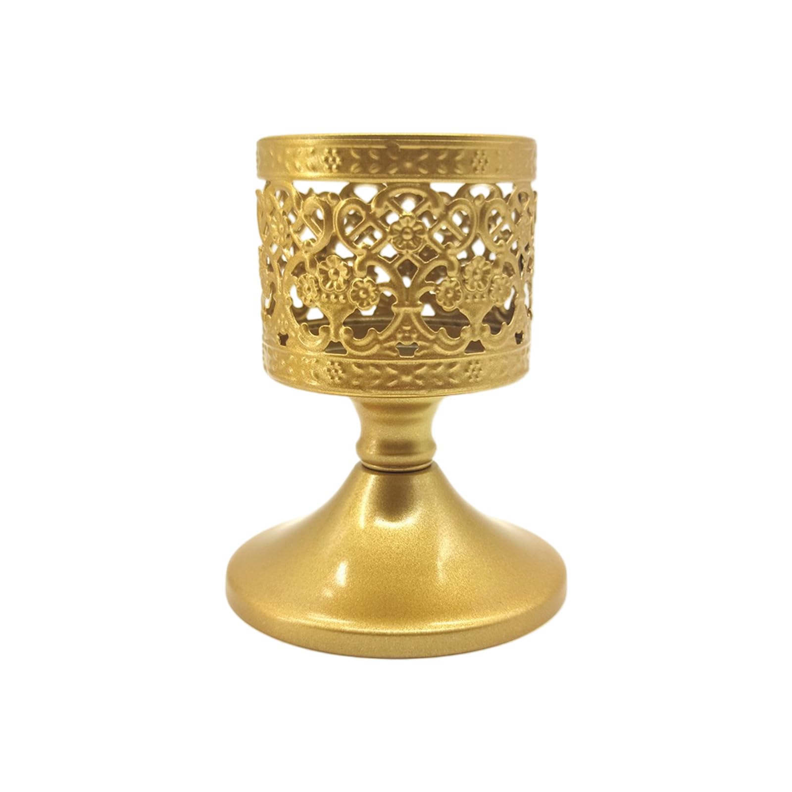Eid Ramadans Metal Candelabra with Openwork Design Holders for Dining Table Centerpiece and Wedding Decorations European Holders