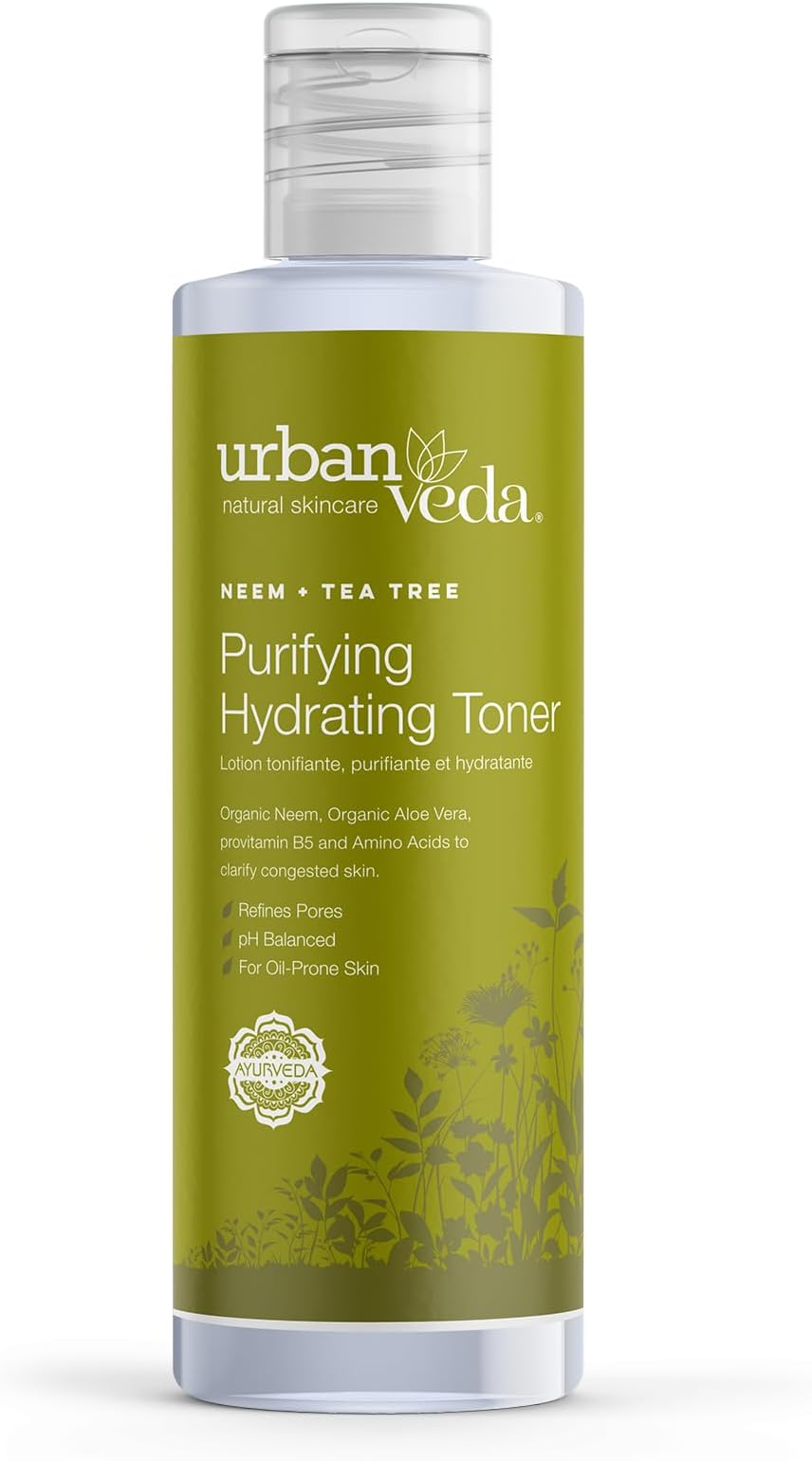 Urban Veda Purifying Hydrating Toner | Salicylic Acid and Witch HazelToner | Face Toner for Oily Skin |Active Neem & Tea Tree |Eucalyptus & Mint Oil|For Oily & Congested Skin| Vitamin C Toner |150 ML