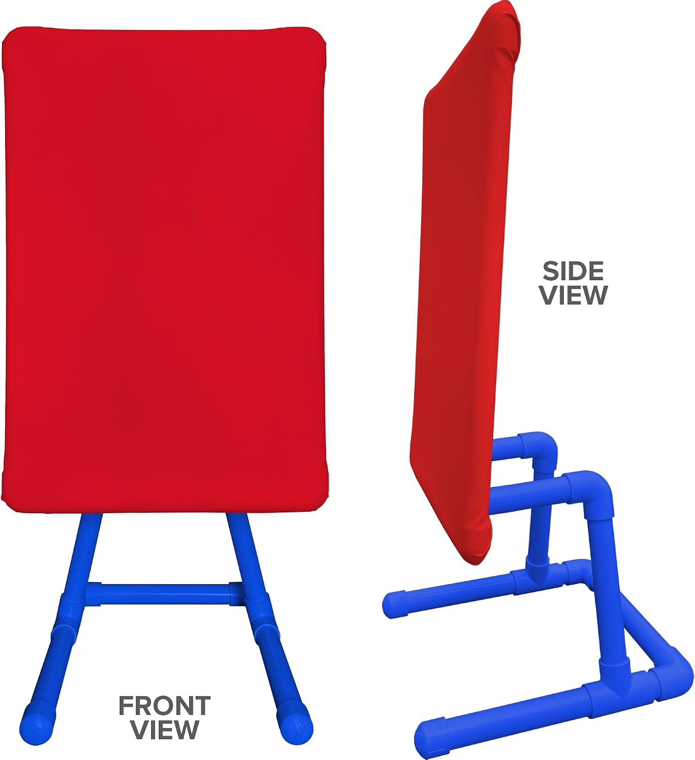 Target for Backyard Baseball - Adjustable & Weatherproof RED Strike Zone with a Royal Blue Base - Compatible with All Plastic Baseballs