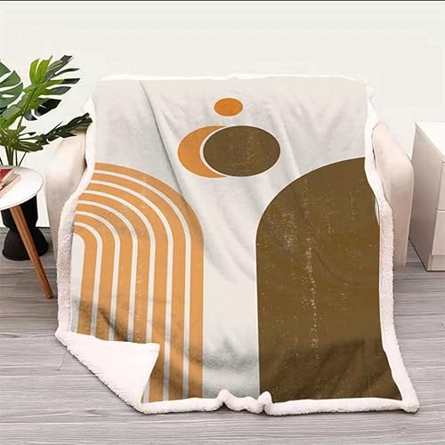 Miniatura 9 de Cobijas Calientes para Invierno Geometría Celosía Linea Moderna Mantas Decorativas a Granel para Camping Viajes Picnic Tamaño Pequeño 31.5 x 47