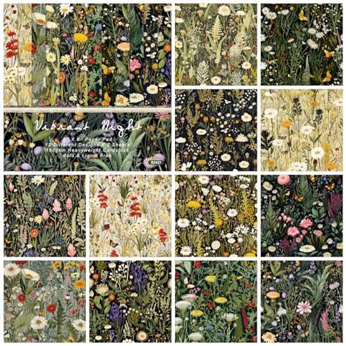 Scrapbooking lot de 24 papier kraft multicolore 6 x 6 pouces - 3