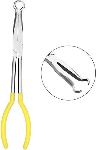 Miniatura 2 de Alicates circulares de 11 pulgadas Mangueracable y nariz plana. Diseñado para mecánicos, técnicos y contratistas que trabajan con piezas delicadas o