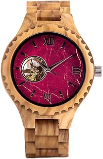 Edenhölzer Holzuhr Herren Armbanduhr Automatik Mistique Holzarmband