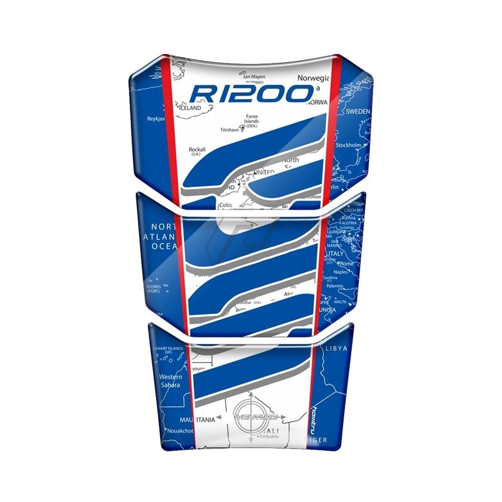 Motorcycle Tank Pad Protector Fish Bone Sticker for R 1200 GS R1200GS for Adventure R1250GS R 1250 GS ADV for Adventure 2022 Traction Fuel Decal Tank