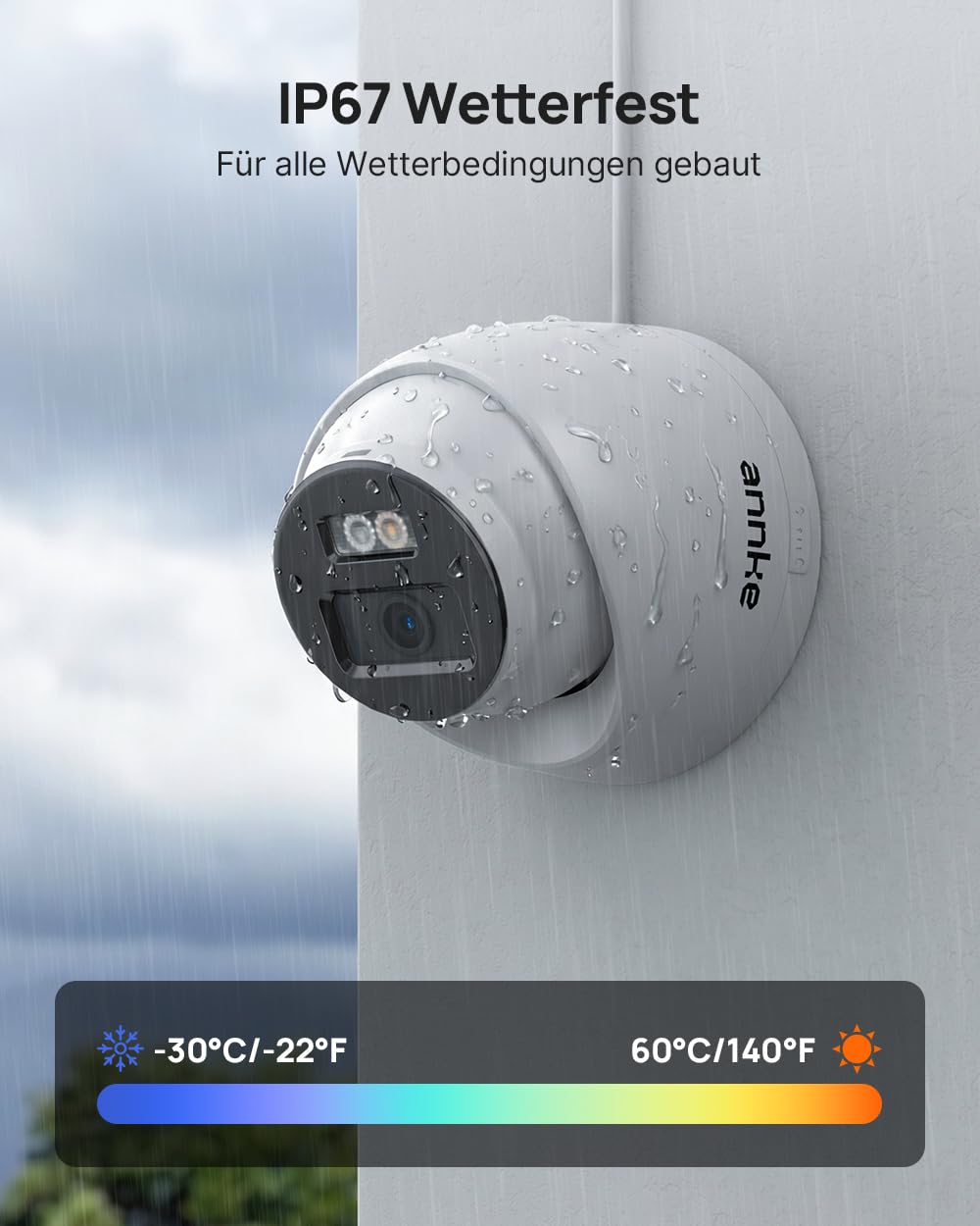 ANNKE 12MP PoE Überwachungskamera Set Aussen, 8CH H.265+ 12MP NVR mit 2TB Festplatte für 24/7 Videoüberwachung und 4X 12MP Dome IP Kamera, KI Personen und Fahrzeugerkennung, Spotlights, IP67