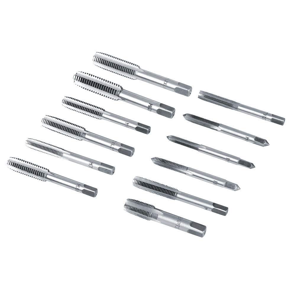 Set di 40 Pezzi M3-M12 Maschi e Filiere Assortite, Chiave Inglese con Filettatura