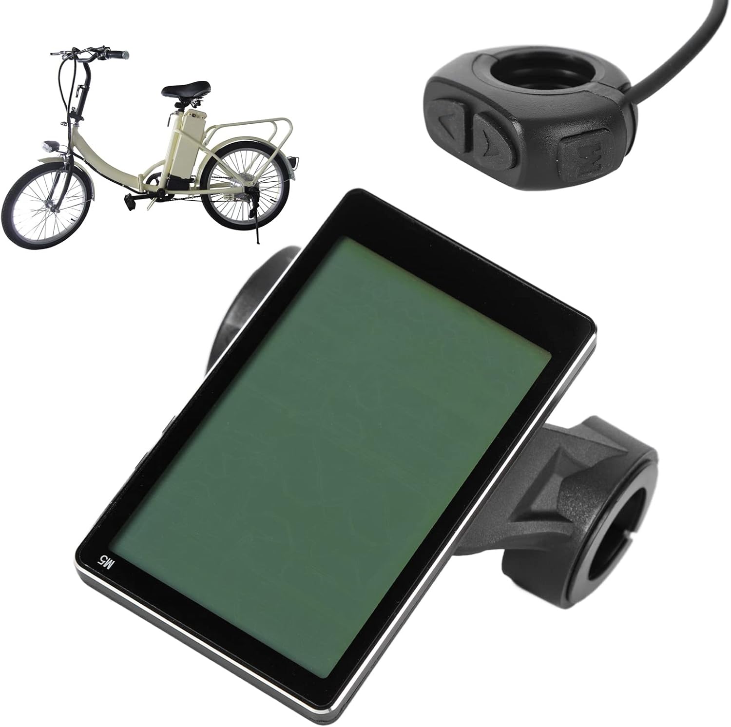 Bike Computer, 24V 36V 48V 60V 64V Display Meter M5 LCD Display Panel Simple to Read Easy to Use, E Scooter Cycling Computer Multiple Functions for Electric Scooter Modification