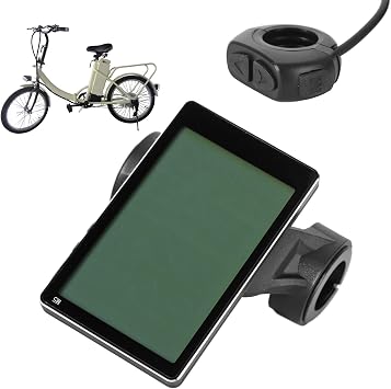 Bike Computer, 24V 36V 48V 60V 64V Display Meter M5 LCD Display Panel Simple to Read Easy to Use, E Scooter Cycling Computer Multiple Functions for Electric Scooter Modification
