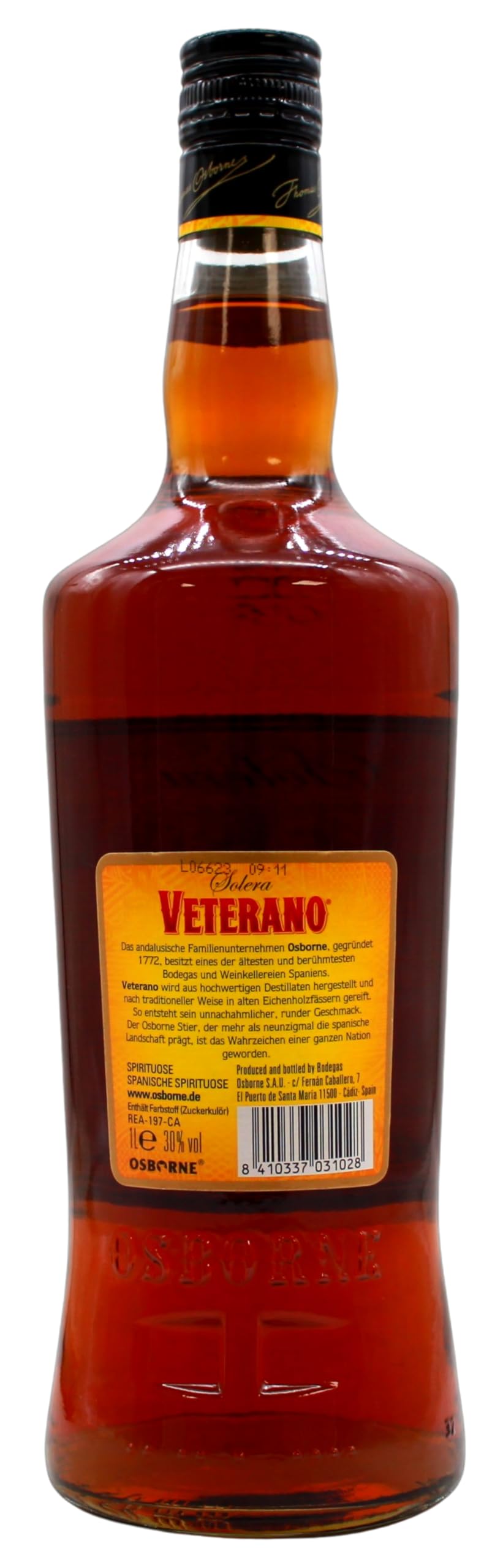 Osborne Veterano Solera 30% vol., 6er Pack (6 x 1 l)
