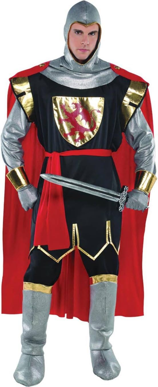 amscan Adults Brave Crusader Knight Fancy Dress Up Costume Mens Medieval Role Play Outfit