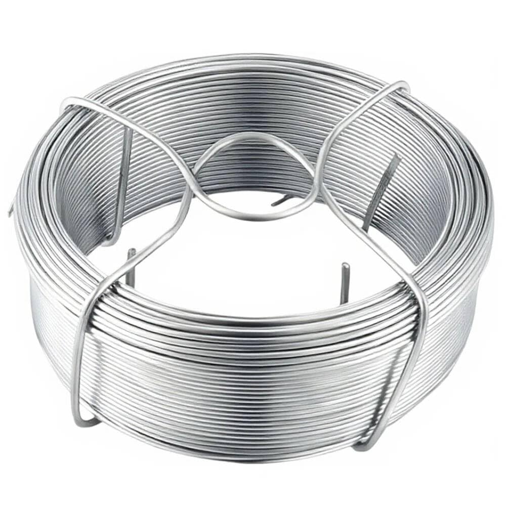Amagabeli Fil de Fer Galvanisé Ø1.8mm x 50m (Lot de 6) - Fil de Tension Renforcé pour Clôtures & Serres - Fil Métallique Antirouille pour Tuteurs Lourds