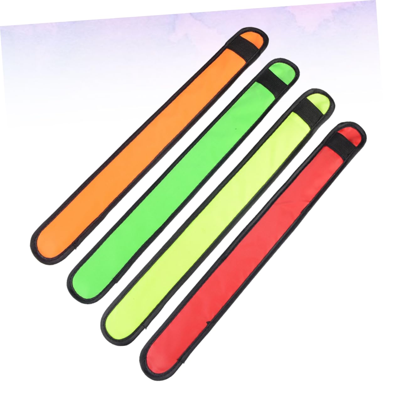 BESPORTBLE 12pièces Bracelet LED Luminous pour Course Rouge Vert Orange Jaune Accessoire De Sécurité Réfléchissant pour Jogging Et Randonnée