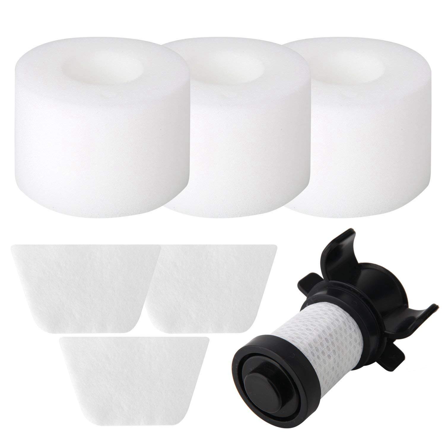 Luntus Filters for Shark IONFlex DuoClean Vacuum IF100 IF150 IF160 IF170 IF180 IF200 IF201, IF202 IF205 IF251 IF252 IR70 IR100 IR101 IC205 Replacement XPREMF100 (1 Hepa + 3 Foam)