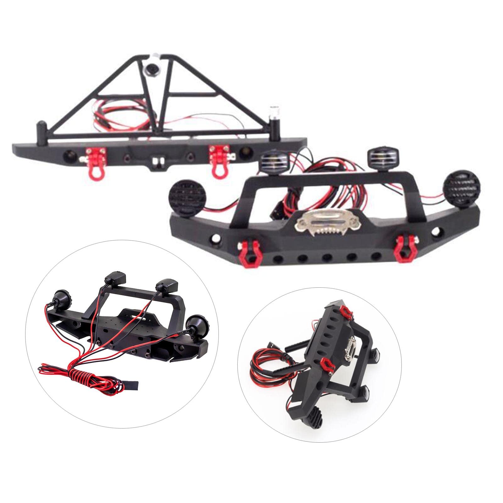 Amagogo RC Crawler Stoßstange für Axial SCX10 Modellauto Im Maßstab 1:10 DIY Zubehör
