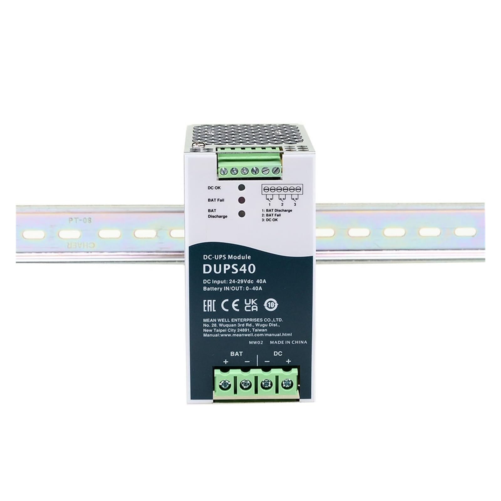 DUPS40 24V 40A 960W Modulo di continuità DC-UPS su guida DIN Controller Alimentatore DC-UPS for UPS/di sicurezza