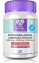 Piridoxal Fosfato+Vit.B9+Vit.B12 Ativas 3x 1000mcg 120cp Sublingual