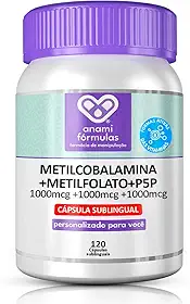Piridoxal Fosfato+Vit.B9+Vit.B12 Ativas 3x 1000mcg 120cp Sublingual